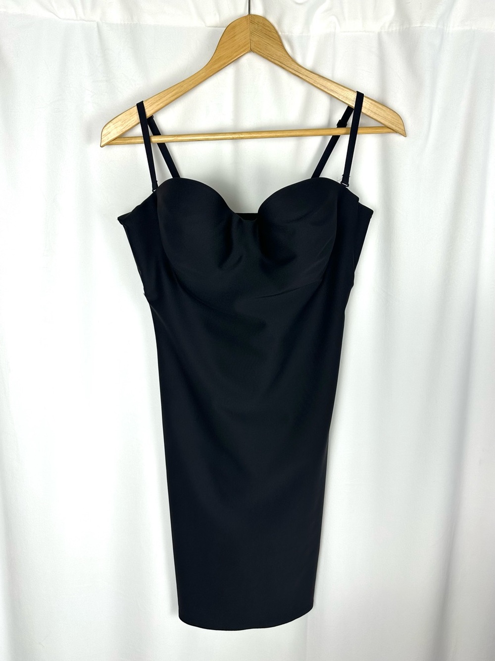 SKIMS NWT Body Underwire Slip Black Shapewear Dress Size L